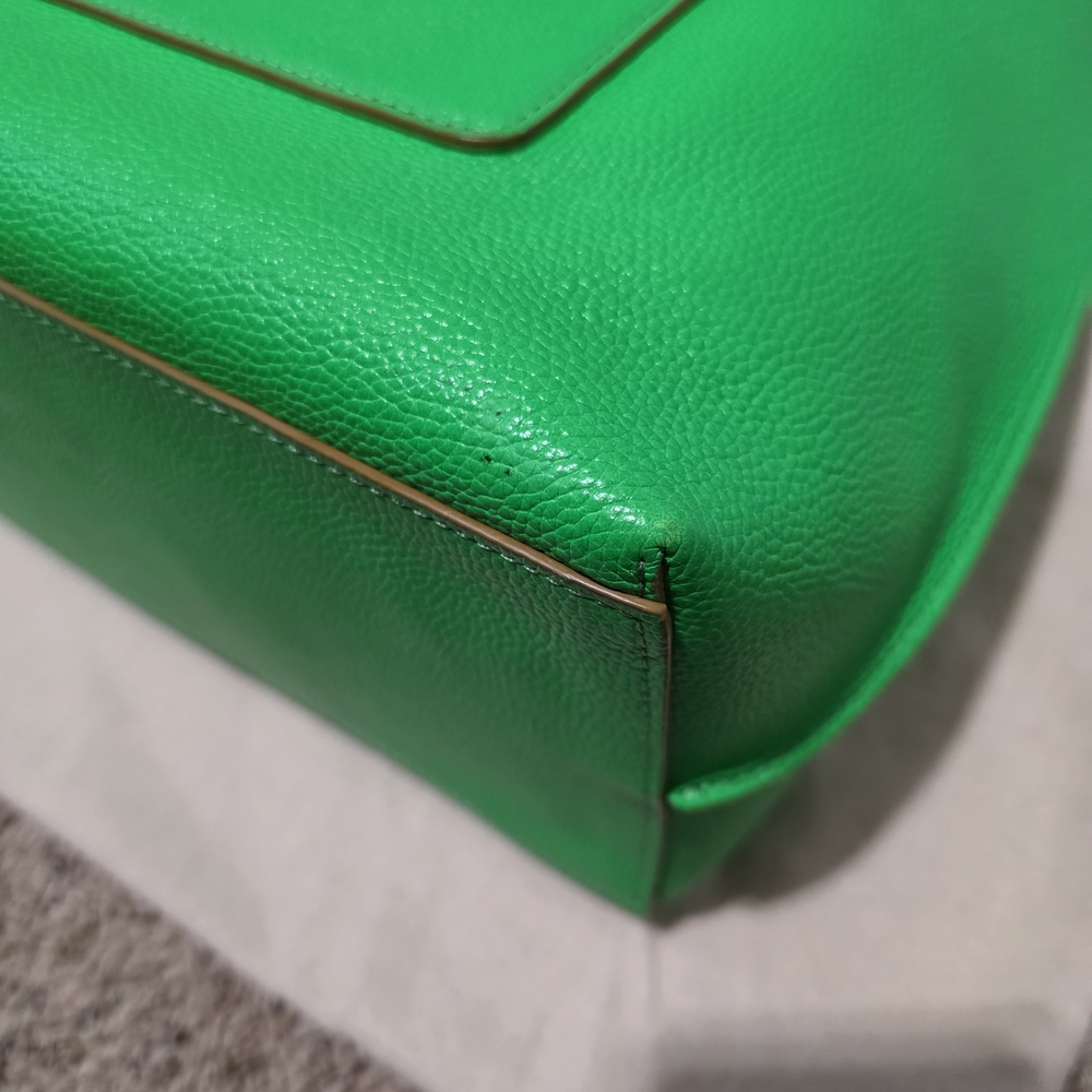 Rebecca Minkoff Bright Green Leather Tote - Picture 6 of 14